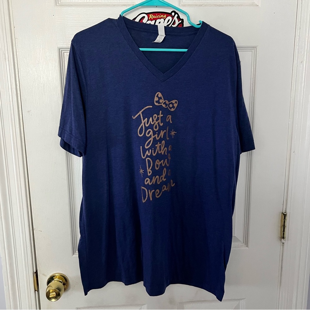 Pixie Lee and Co Just a Girl with a Bow and a Dream Tee XL